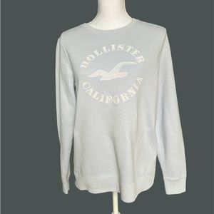 Hollister California crewneck sweatshirt pale blue/grey